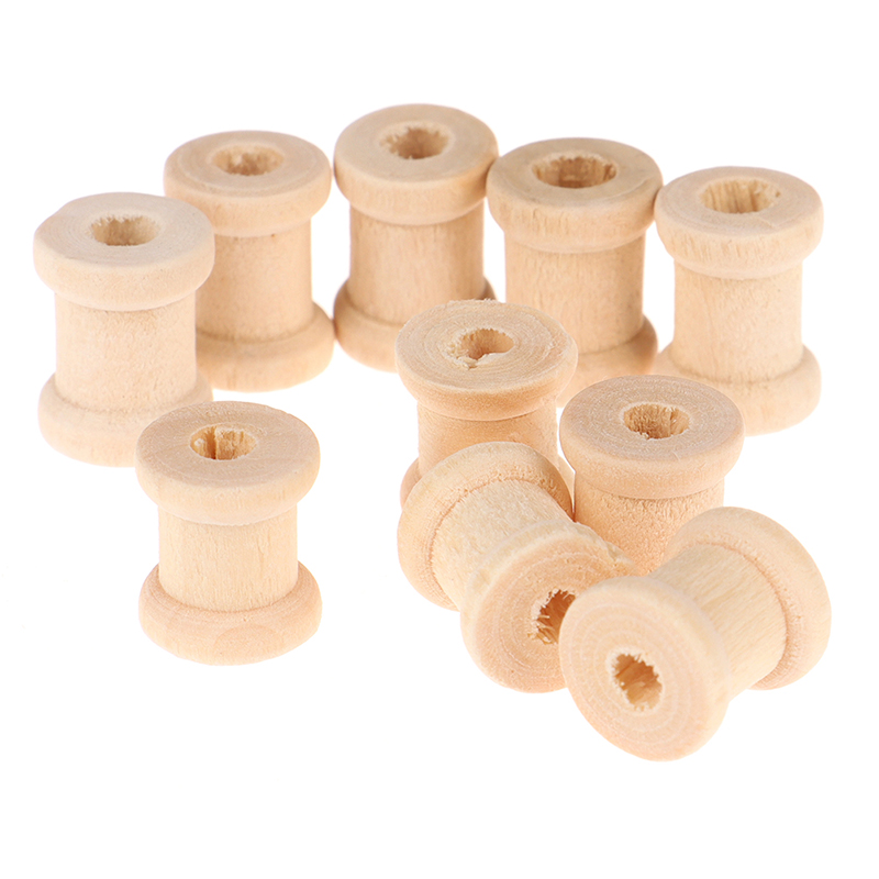Thread Bobbins Empty - /KQM/100個入り 木製空糸巻き板 木製ボビン リールオーガナイザー 裁縫道具