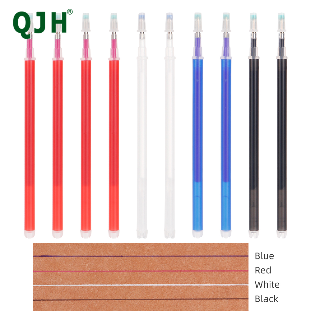 Fabric Marking Pen - 消しゴム/水溶性生地ペン,10個,4色の縫製用生地/革マーキング