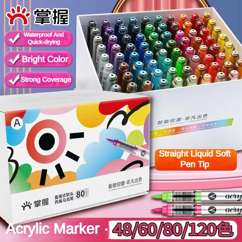 Fabric Marking Pen - GRASP 120/1 色マーカーアクリル落書き防水スケッチ油性アルコールベースのペン生地/ロック文具画材