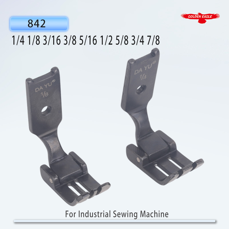 Industrial Textile Sewing Machine - 842 ダブルニードルオープン押さえ金具/842 オープンストレート押さえ金具/工業用ミシン部品