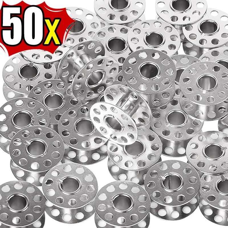 Thread Bobbins Empty - vvocci 空スプール ステンレス鋼 ブラザーミシン用部品 シルク縫製機用コイルローラー 金属ボビン