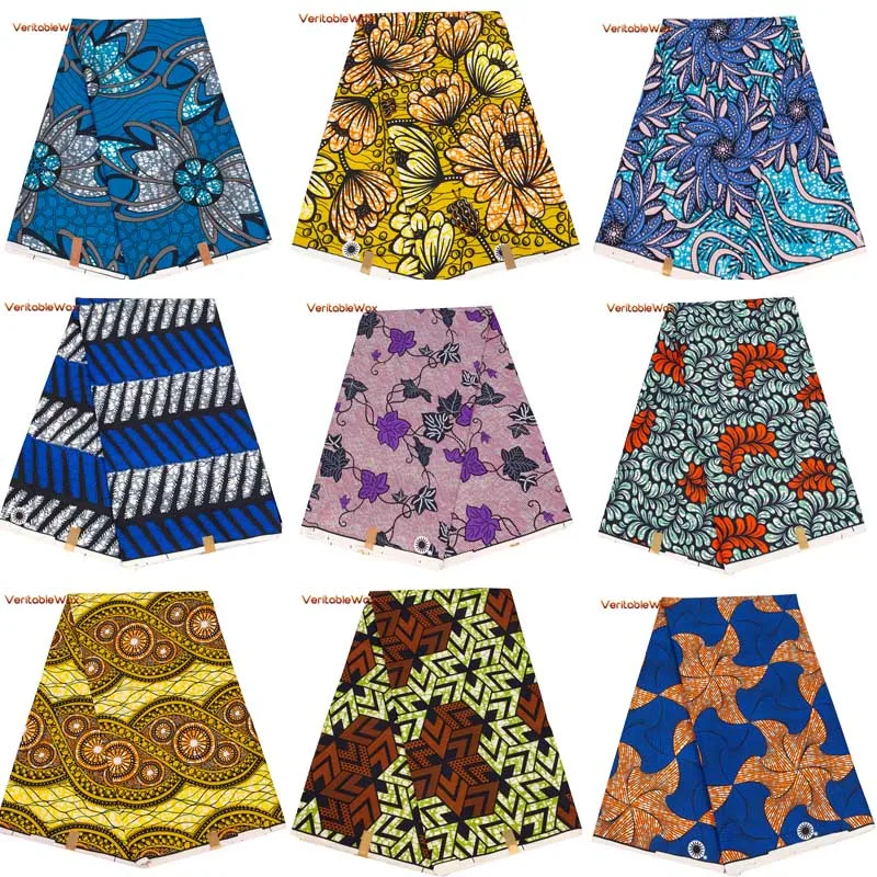 Sewing Batik Fabric - アンカラアフリカプリントパッチワークテキスタイル生地100% ポリエステルリアルワックス縫製ドレスdiyクラフトtissu通気性pagne A-22