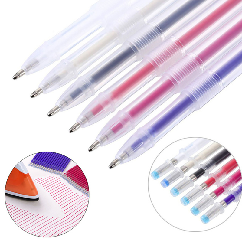 Fabric Marking Pen - 消去可能な魔法のマーカーペン,高温,異なるモード,消去可能なテキスタイルペン,マーキング,DIYクラフト,ソーイングアクセサリー,10個