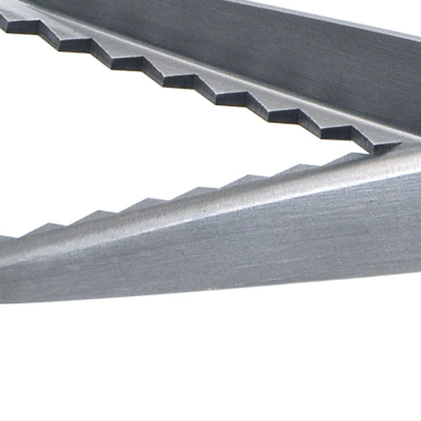 Pinking Shear Blade - 5mm三角鋸歯状ピンキングシザーズ、グリーンステンレス鋼刃、ABSハンドル、布地裁断用裁縫はさみ、洋裁用