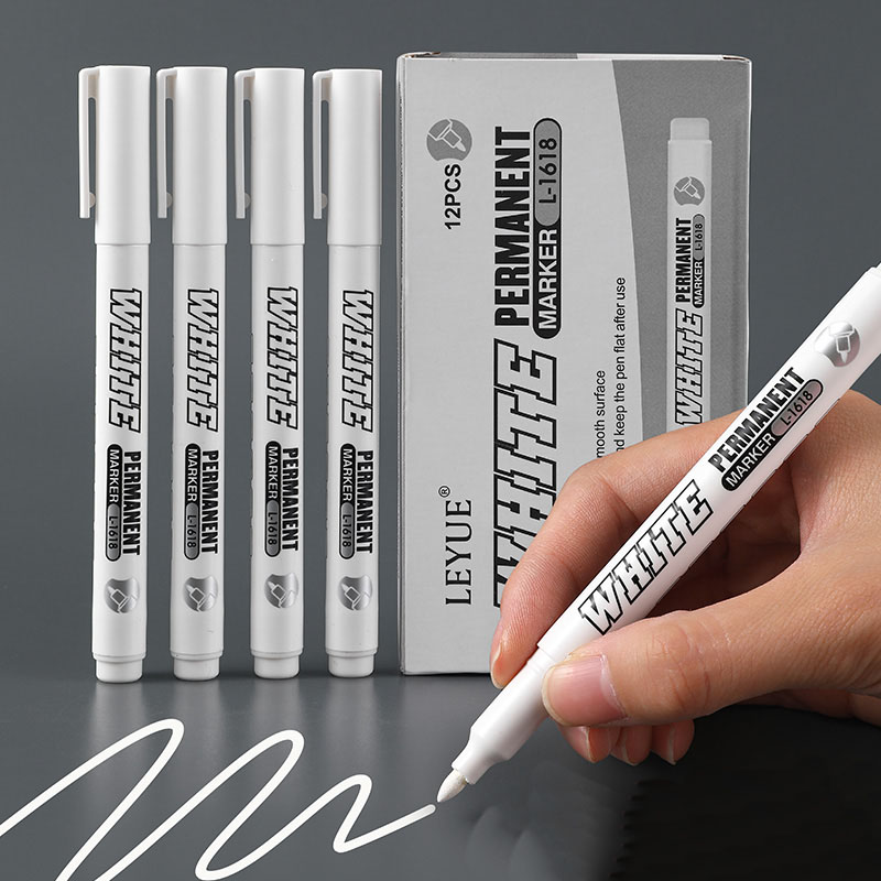 新しい 1/2/3 個防水金属マーカー永久白ペイントペン洗濯 - Fabric Marking Pen のレビューと価格
