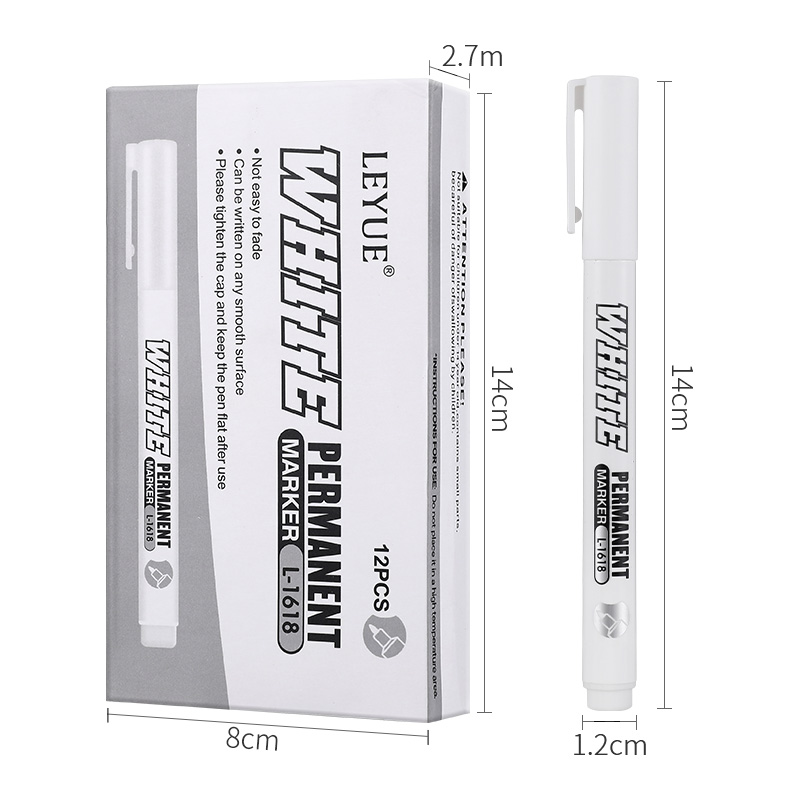 新しい 1/2/3 個防水金属マーカー永久白ペイントペン洗濯 - Fabric Marking Pen のレビューと価格