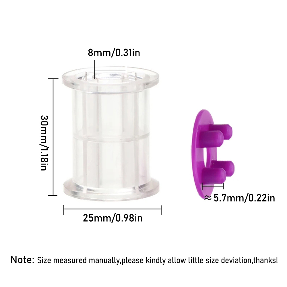 4 個/9 個の空の標準ボビンスプール、バックルキャップ付き - Thread Bobbins Empty のレビューと価格