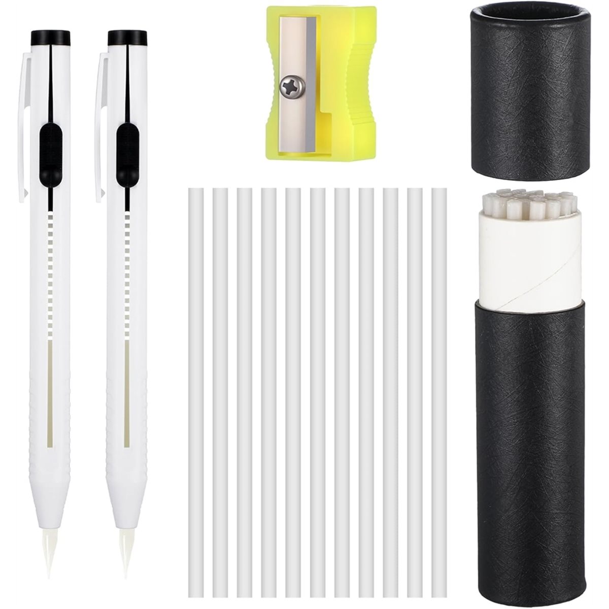 28本入りチャコールペン詰め替えセット（布用）、白い詰め替え - Fabric Marking Pen のレビューと価格