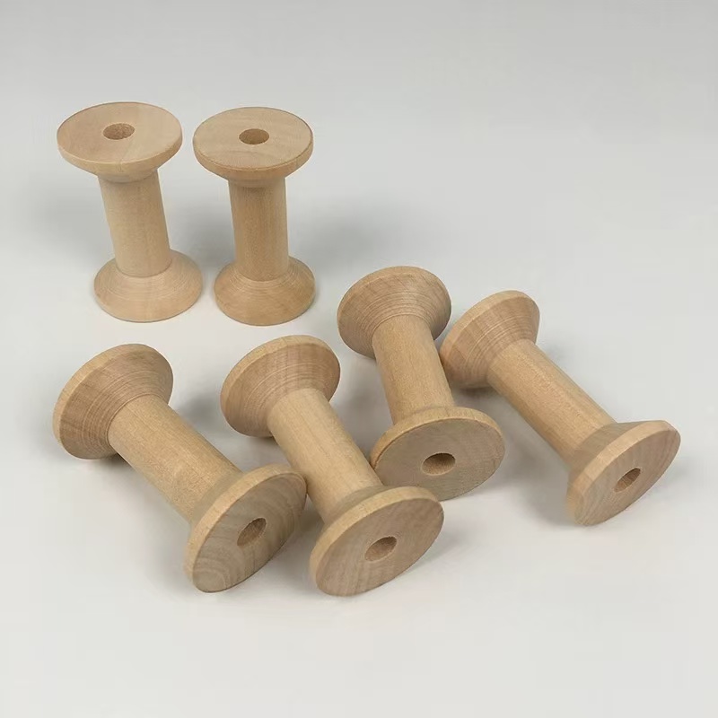 5 ピース/ロット 60 × 35 ミリメートルナチュラル空 - Thread Bobbins Empty のレビューと価格