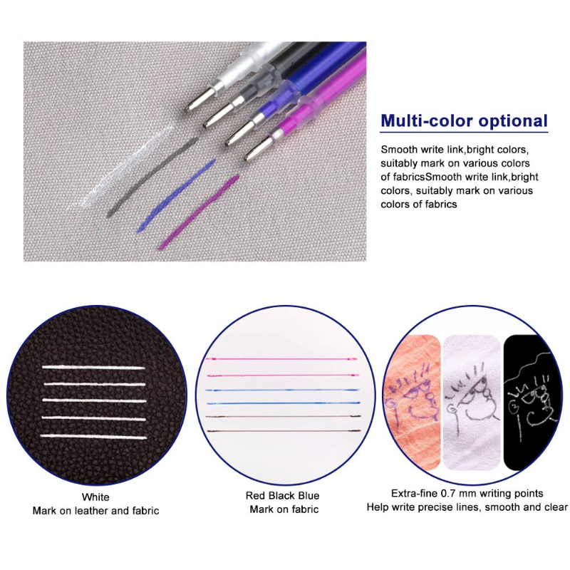 103 ピース/セット熱消去可能なリフィルマーカーペン温度消 - Fabric Marking Pen のレビューと価格