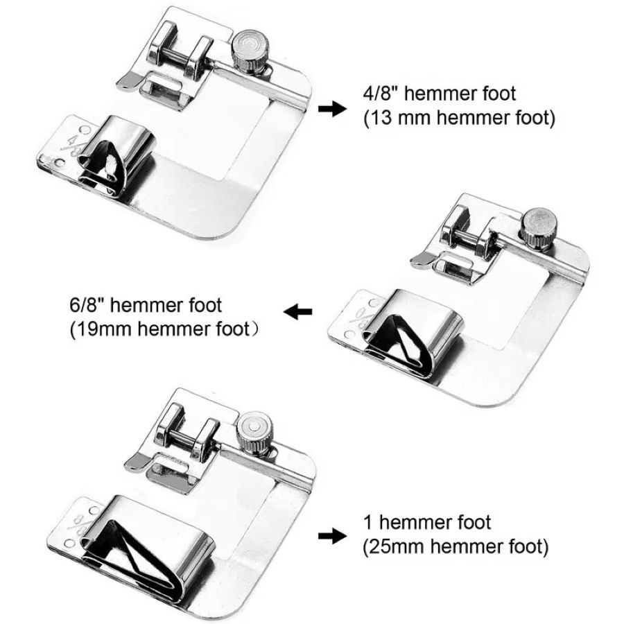 1個-3個入り 13/19/25mm 国内製ミシン用押さえ金 - Sewing Hemming のレビューと価格