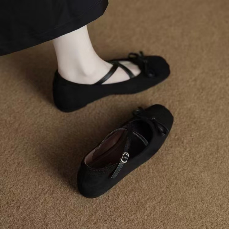 レディース メリージェーン フラットシューズ クロスストラッ - Elastic Waistband Roll のレビューと価格
