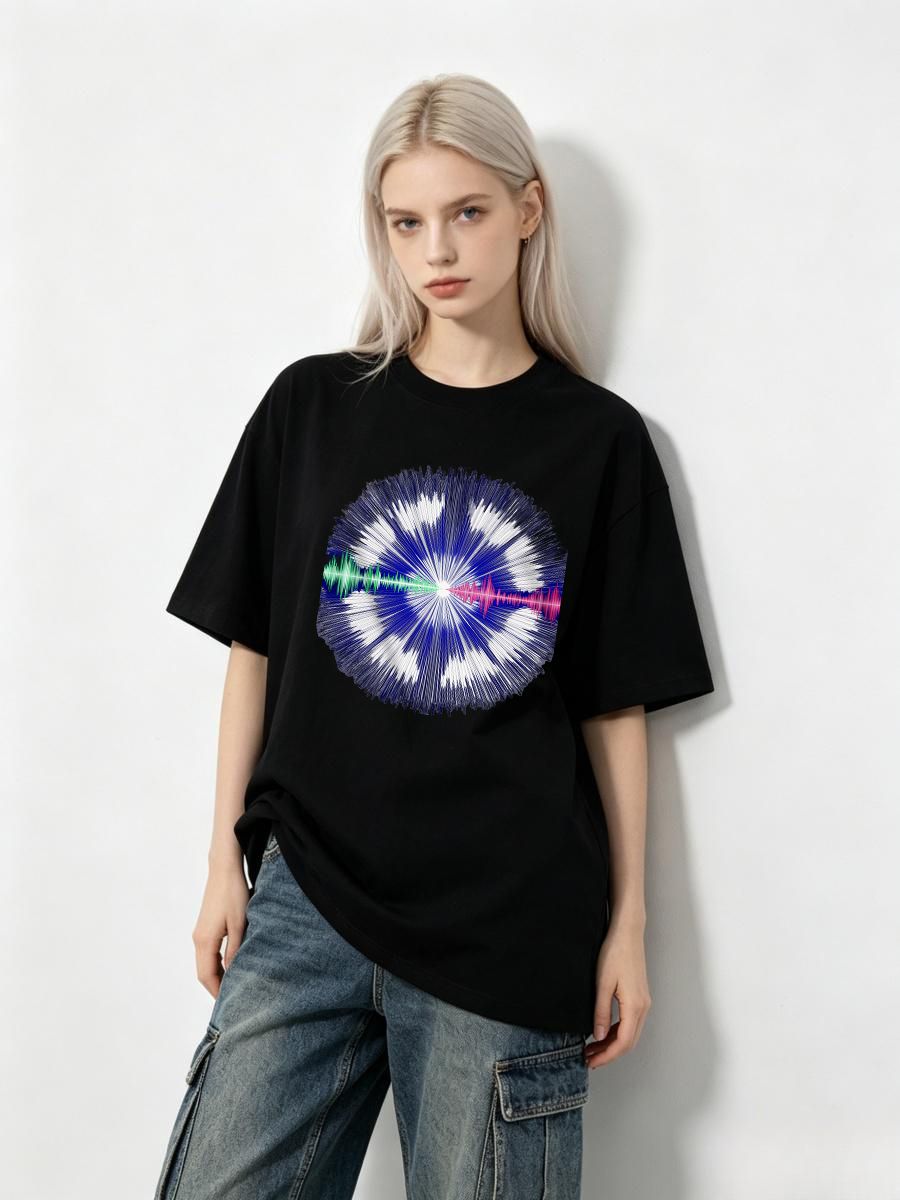 女性用 T シャツ 糸模様の縫製工芸品 クリエイティブ ファ - Sewing Thread In Textile のレビューと価格