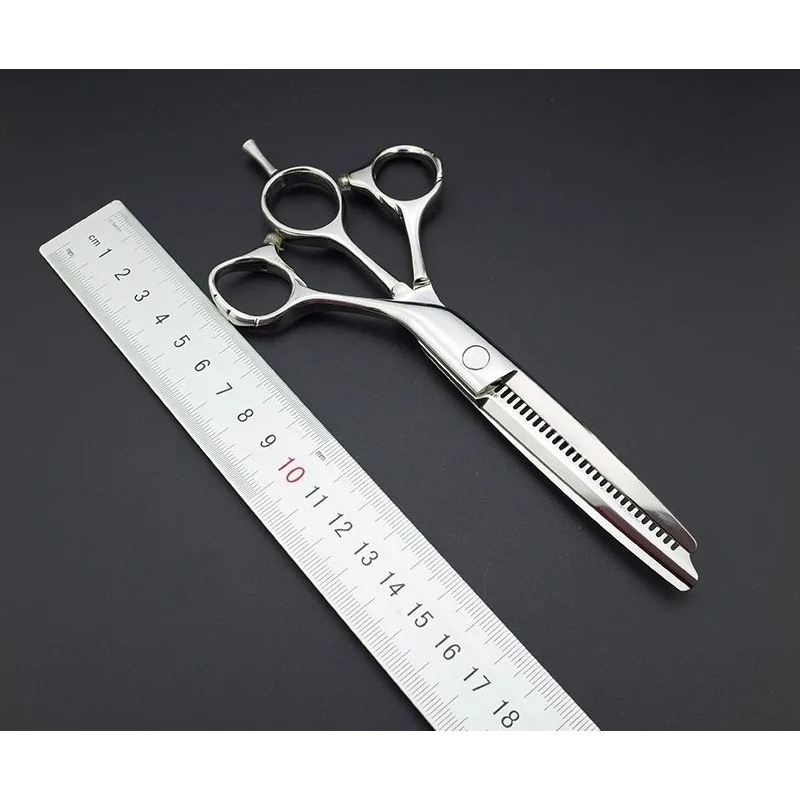 6インチ3枚刃プロ用ヘアカットシザー、理髪用ハサミ、ピンキン - Pinking Shear Blade のレビューと価格