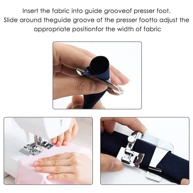 AA63 HOT 6個入りロールヘムプレッサーフット、縫製用 - Sewing Hemming のレビューと価格