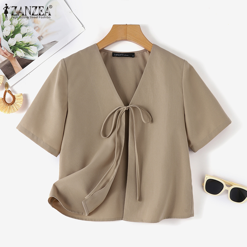 ZANZEA 女性ファッションタイドフロントカーディガン V - Sewing V のレビューと価格