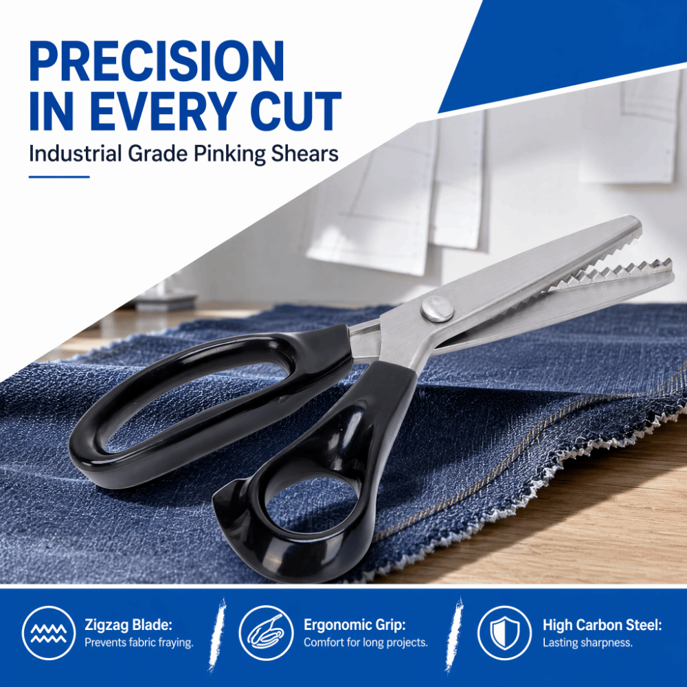波状鋸歯状刃ピンキングハサミステンレス鋼快適グリップ装飾用刃 - Pinking Shear Blade のレビューと価格