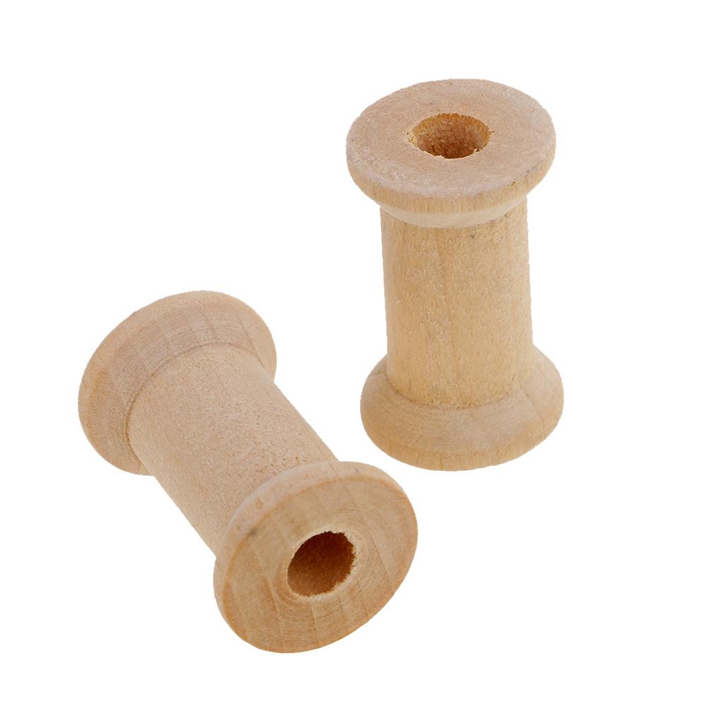 木製空ボビンセット 20個入り クロスステッチ用品 縫い糸オ - Thread Bobbins Empty のレビューと価格