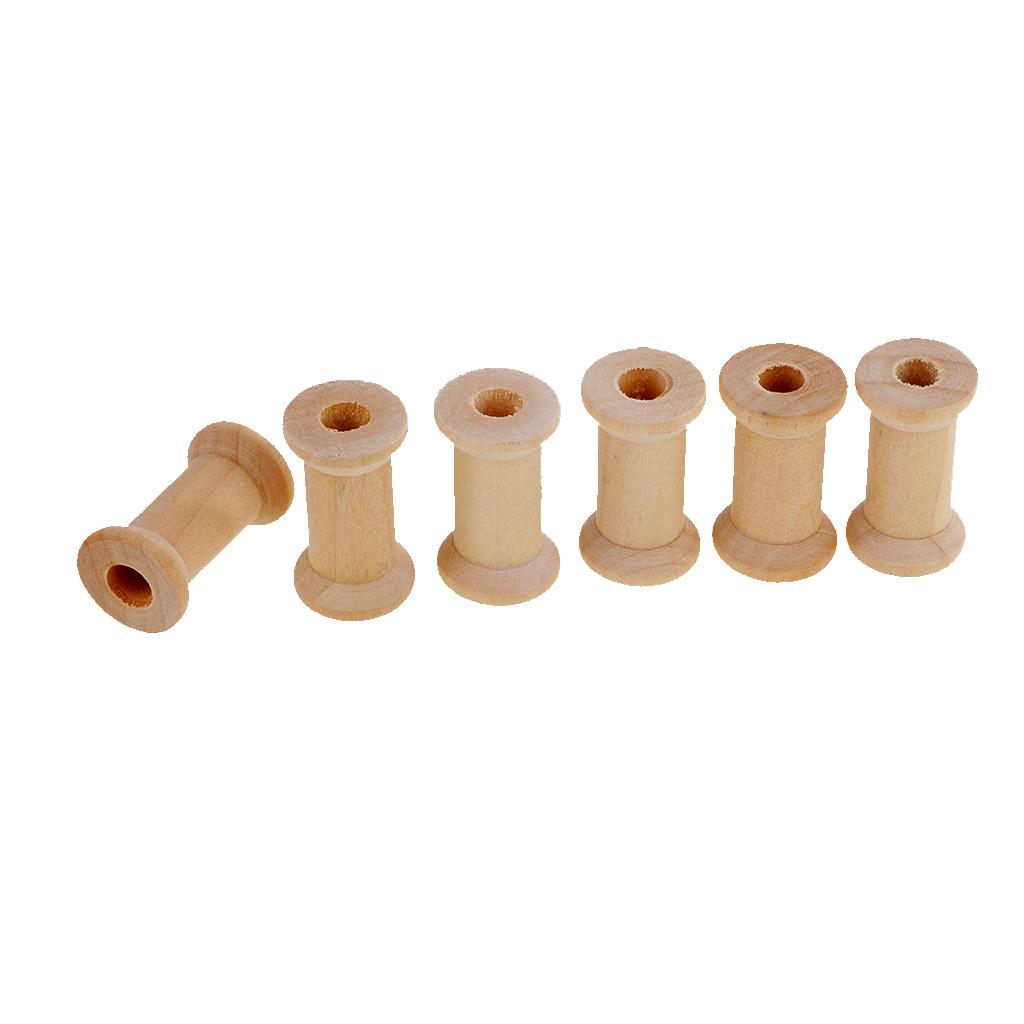 木製空ボビンセット 20個入り クロスステッチ用品 縫い糸オ - Thread Bobbins Empty のレビューと価格