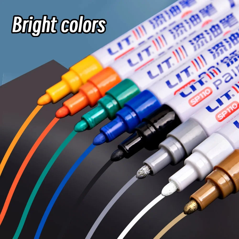 3mm カラフル12色永久ペイントマーカー 防水ホワイトマー - Fabric Marking Pen のレビューと価格
