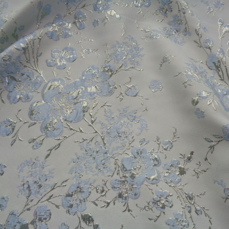 100x145cm 花柄エンボス加工ジャカード生地 金糸織り - Sewing Thread In Textile のレビューと価格