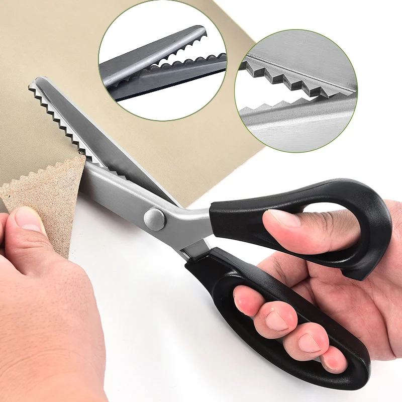 ステンレス鋼の縫製はさみ,シャーリングはさみ,鋸歯状の刃,レ - Pinking Shear Blade のレビューと価格