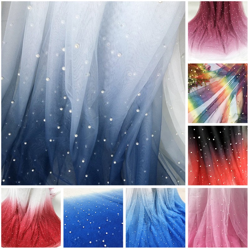 100 × 150 センチメートルパールメッシュグラデーショ - Sewing Batik Fabric のレビューと価格
