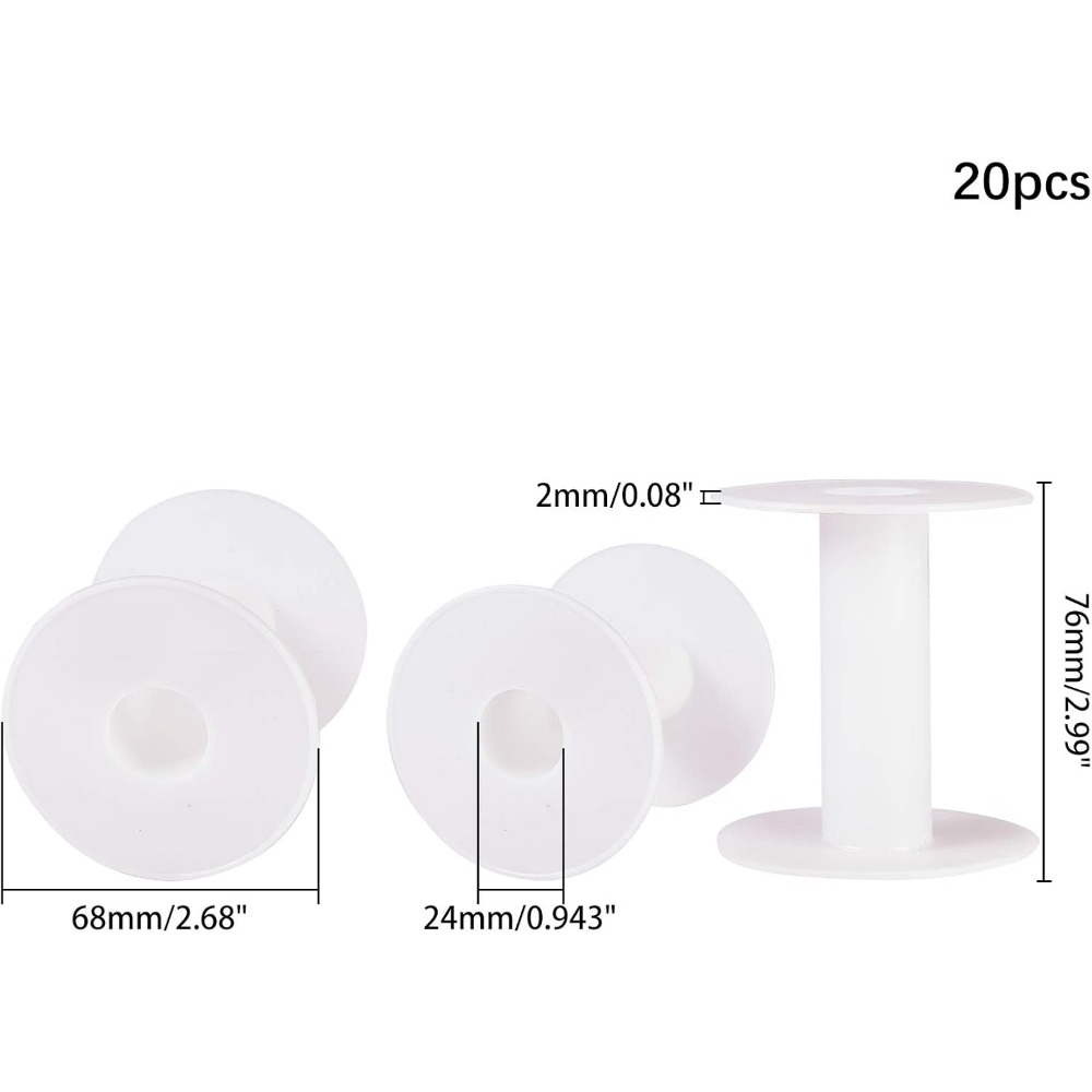 プラスチック製の空のワイヤースプール、クラフト、コード、ロー - Thread Bobbins Empty のレビューと価格