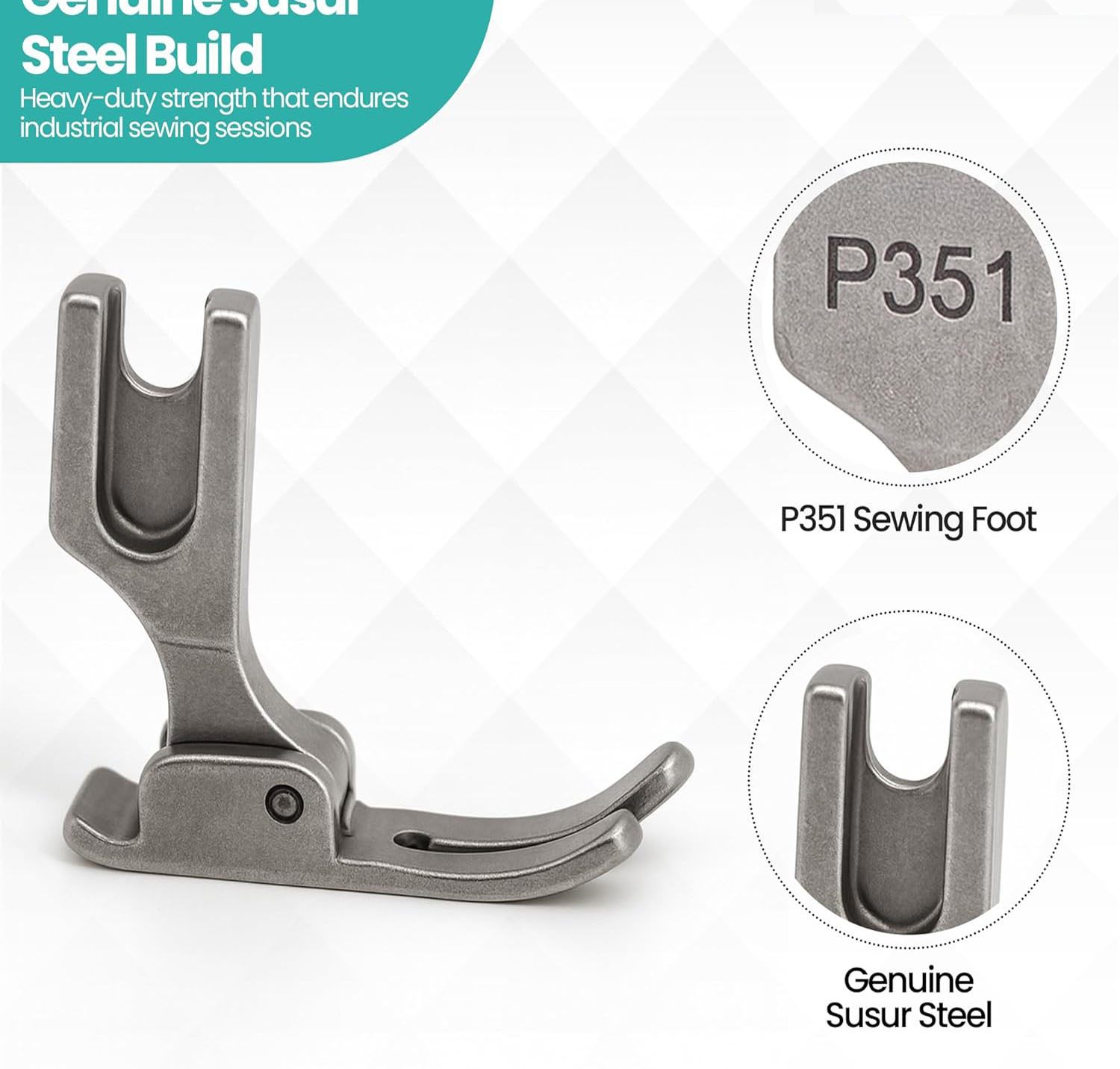 P351 工業用ミシン用標準押さえ金具、ストレートステッチフ - Industrial Textile Sewing Machine のレビューと価格